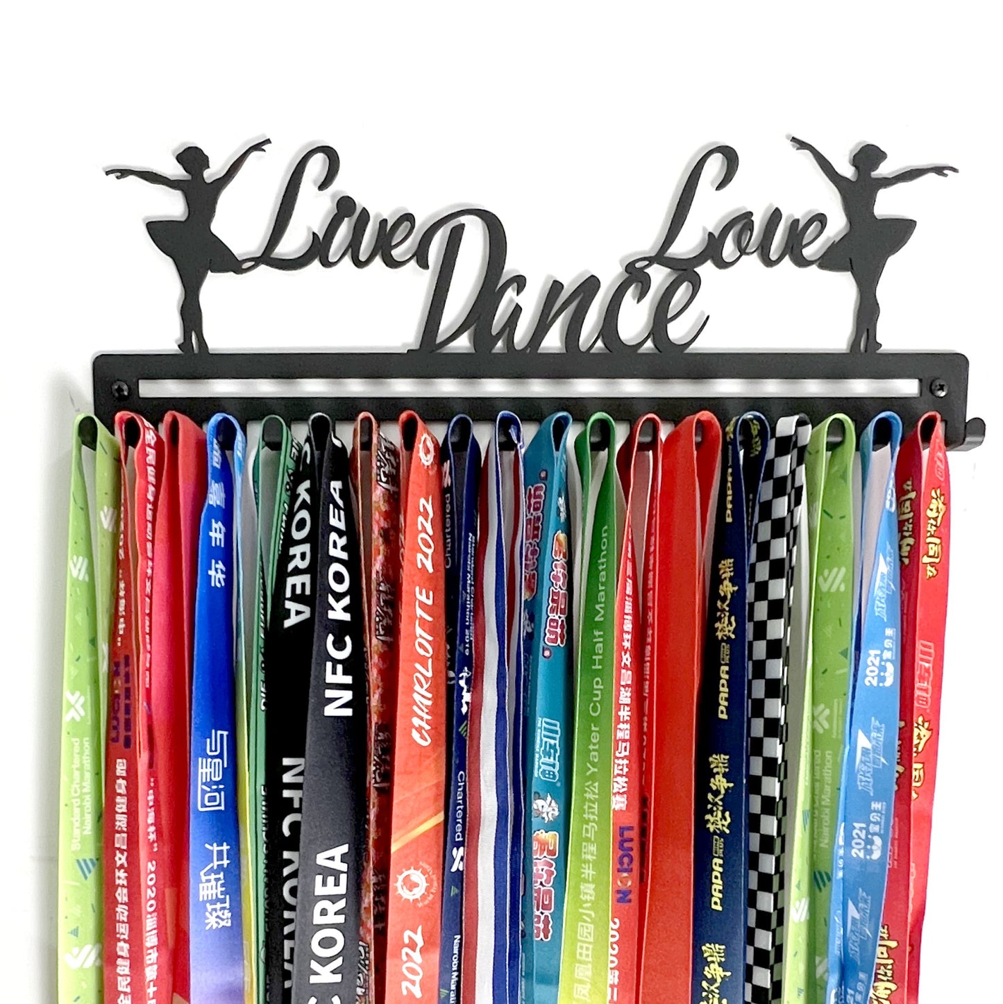 "Live Love Dance" Medal Hanger with 20 Hooks