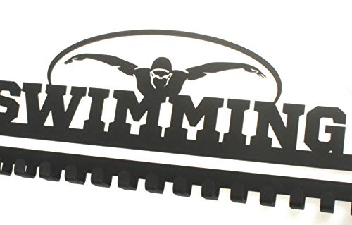 Swimming Medal Hanger with 20 Hooks (Black)