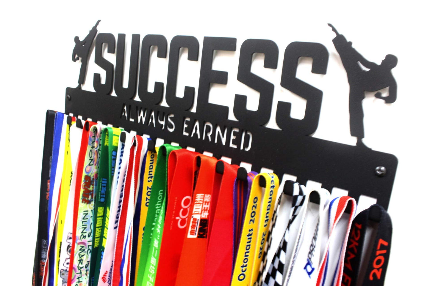 "SUCCESS" Martial Arts Sports Medal Hanger with hooks