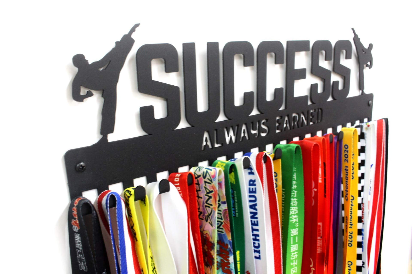 "SUCCESS" Martial Arts Sports Medal Hanger with hooks