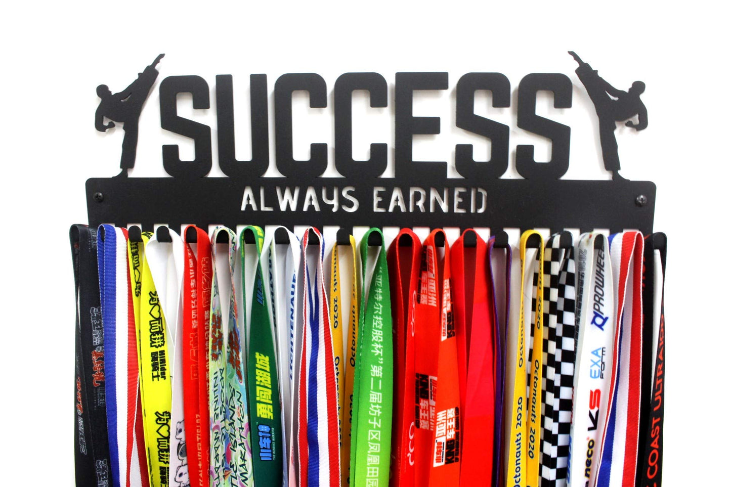 "SUCCESS" Martial Arts Sports Medal Hanger with hooks